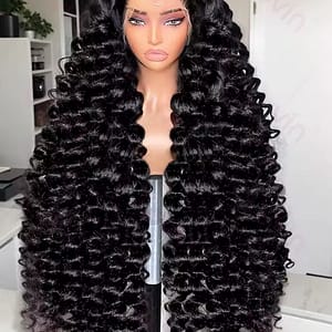 Loose Deep Wave 13x6 HD Lace Frontal Human Hair Wig Brazilian Curly Wigs 13x6 100% Human Hair Lace Front Wig Pre Plucked