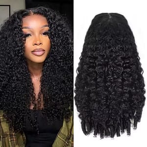Burmese Curly 13x6 Hd Lace Front Human Hair Wig 200 Density 13x4 Lace Full Frontal Hair Wigs For Women