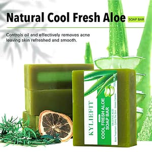 Aloe Vera Lightening Soap, Remove Acne, Pimples, Skin Radiant, Improve Skin Luster, Vegan Bath Wash for Women Men