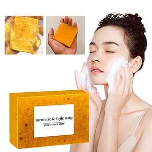 Turmeric Hand Made Soap, Lemon Kojic Acid Soap, Cleaning For Face Body Skin Care