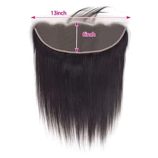 Straight 13x6 HD Lace Frontal Brazilian Human Hair Preplucked  Transparent Lace  Hd Lace Closure Human Hair