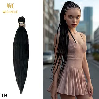 26 inch Fine Pack Prestretched Easy Synthetic Braiding Hair Extensions Kanekalon Jumbo Box Crochet Hair Wigundle Braiding Hair